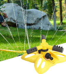 Rociador portatil ajustable con rotacion automatica multifuncional