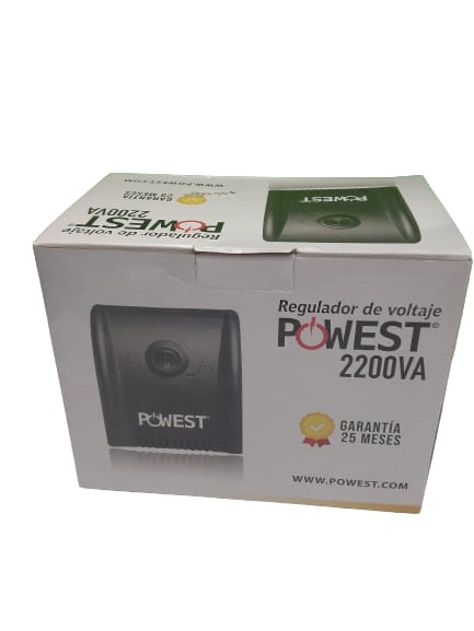 Regulador de Voltaje 2200va Powest Estabilizador - Imagen 4