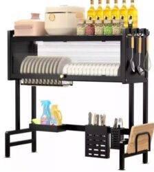 ESCURRIDOR DE LOZA CON TAPA 65CM