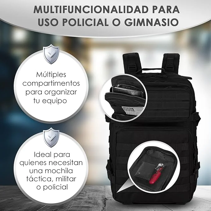 Maleta militar mochila deportiva morral de viaje unise - Imagen 3