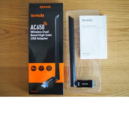 ADAPTADOR WIFI 2.4GHZ/ 5GHZ AC650 CONEXION USB ANTENA EXTERNA 6DBI PLUG AND PLAY